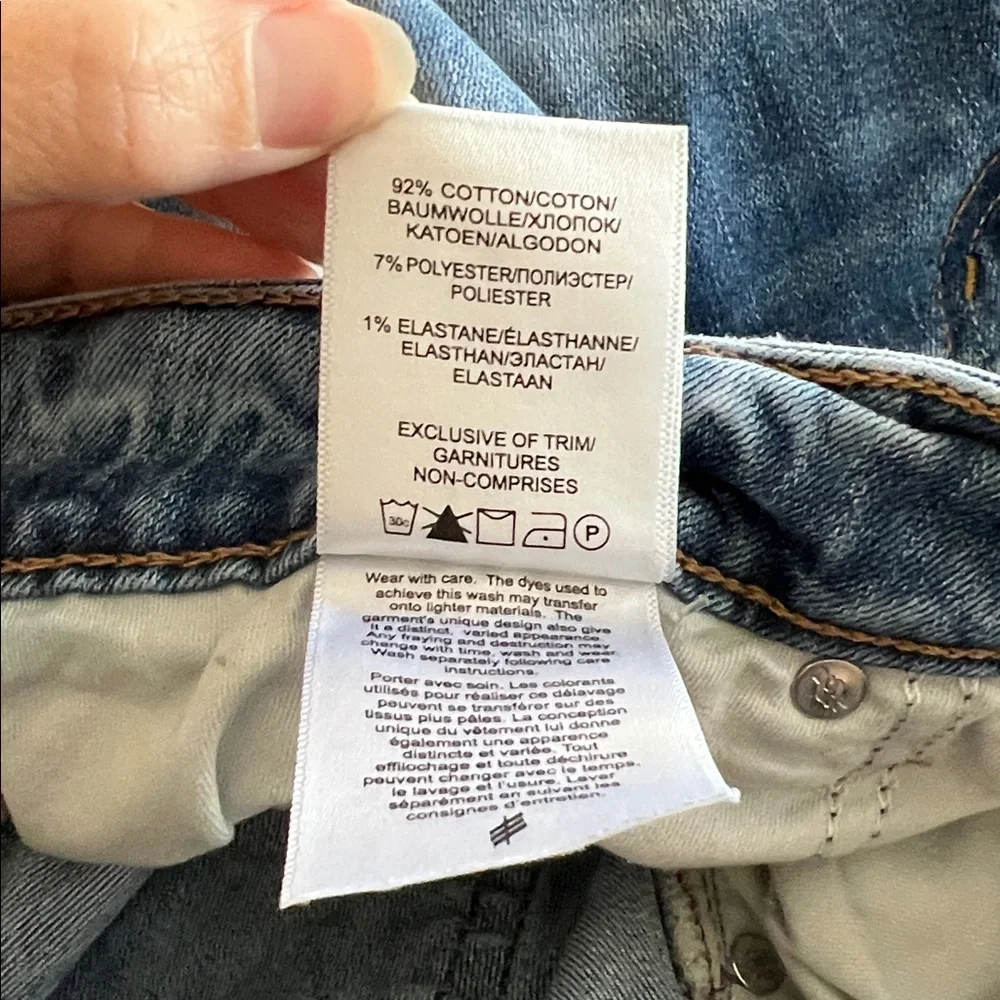 Silver Jeans Boyfriend Women Size 30 Blue Denim Stretch Distressed